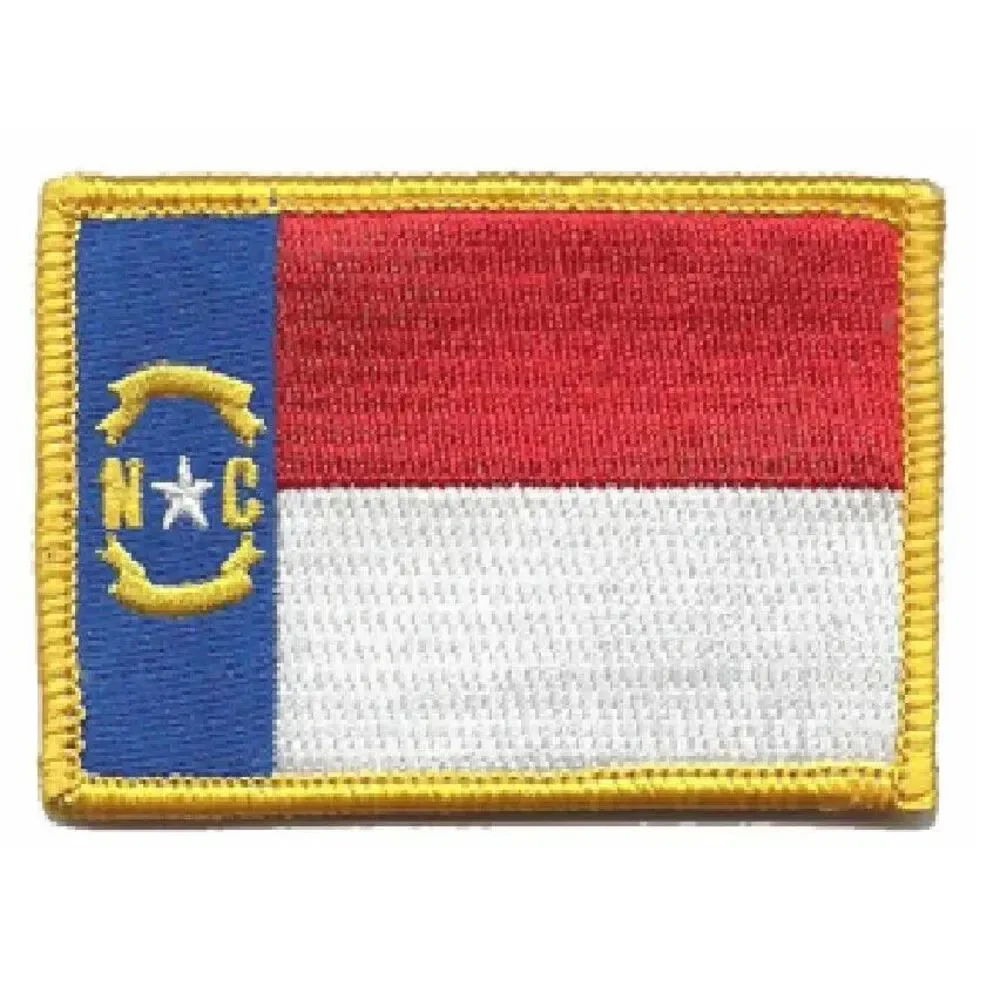 BuckUp Tactical Morale Patch Hook North Carolina Raleigh State Patches 3x2